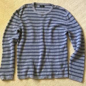 Men's Zara Man Blue Striped Sweater Size Large